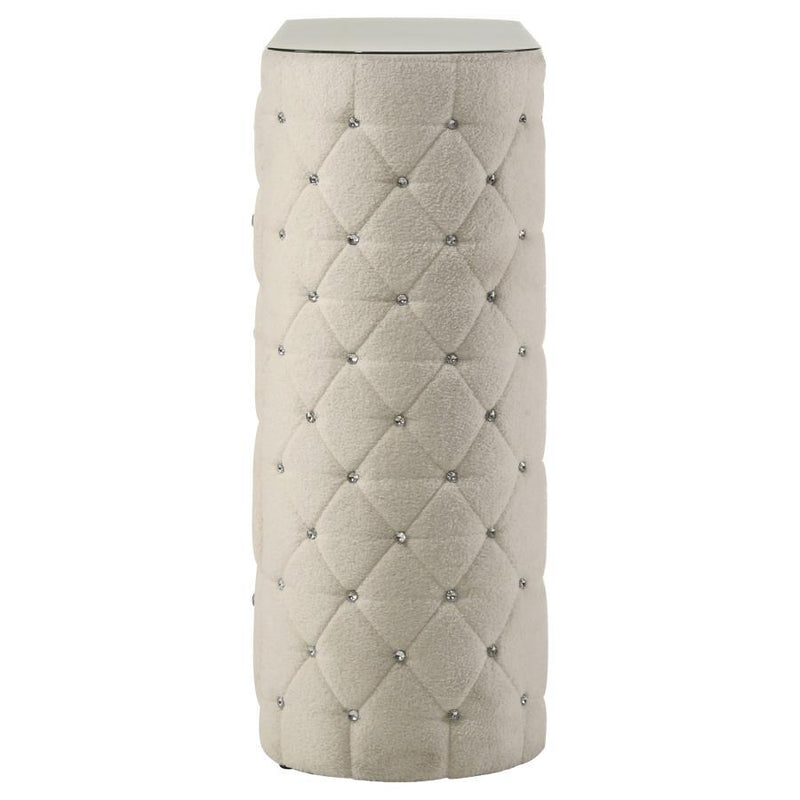 Sonya - 5-Drawer Upholstered Bedroom Chest Of Drawers - Ivory