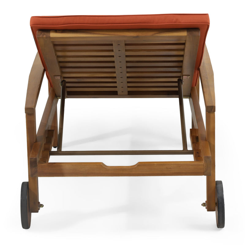 Jason - Chaise Lounge Adjustable Acacia Wood Outdoor Furniture