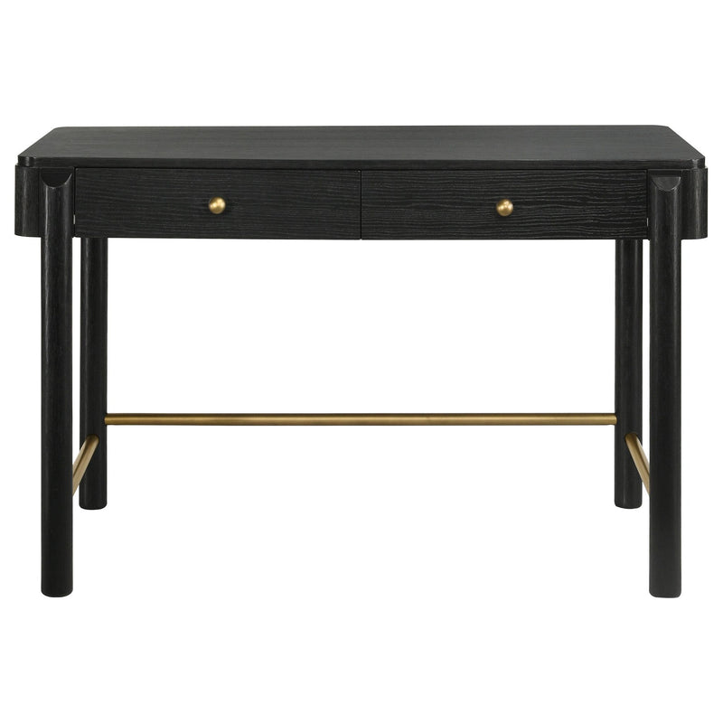 Arini 2-piece Makeup Vanity Table and Mirror Set Black