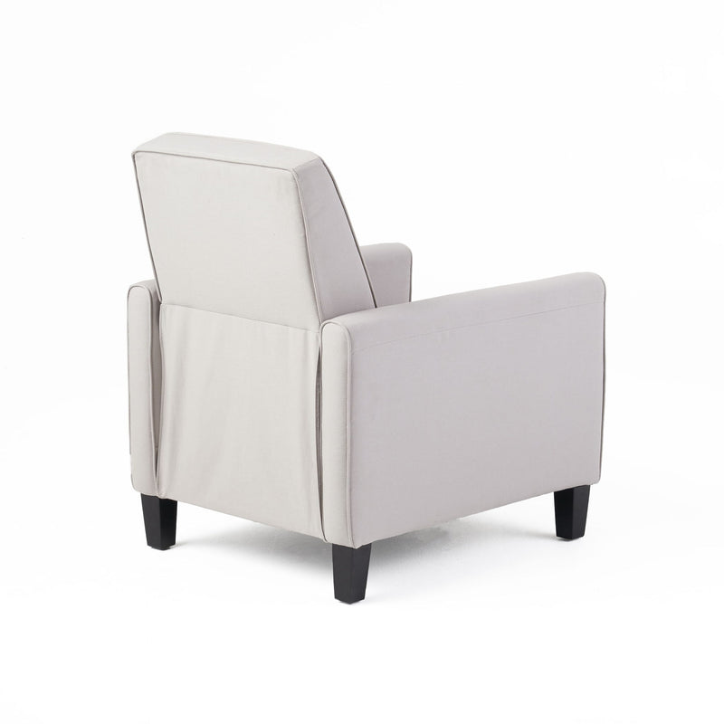 Upholstered Push Back Recliner Chair For Living Room