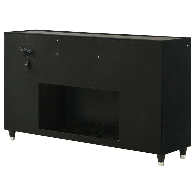 Mika - 8 Drawer LED Fireplace Dresser