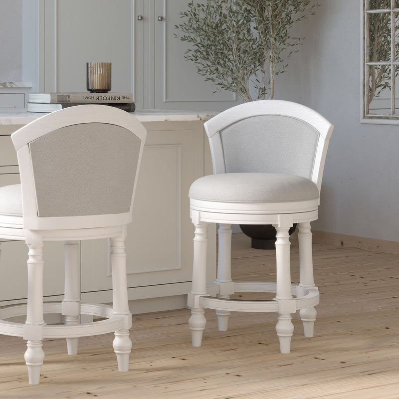 Barrel Back Stool With Swivel