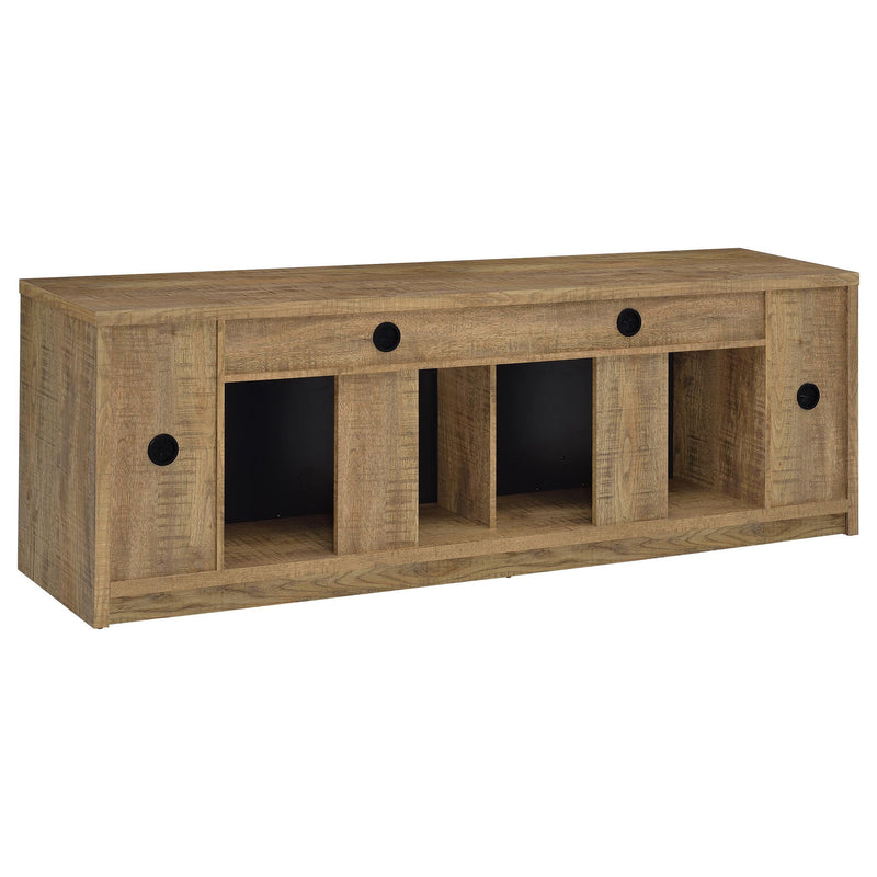 Nevada - Fireplace TV Stand With Flame Visualizer - Brown