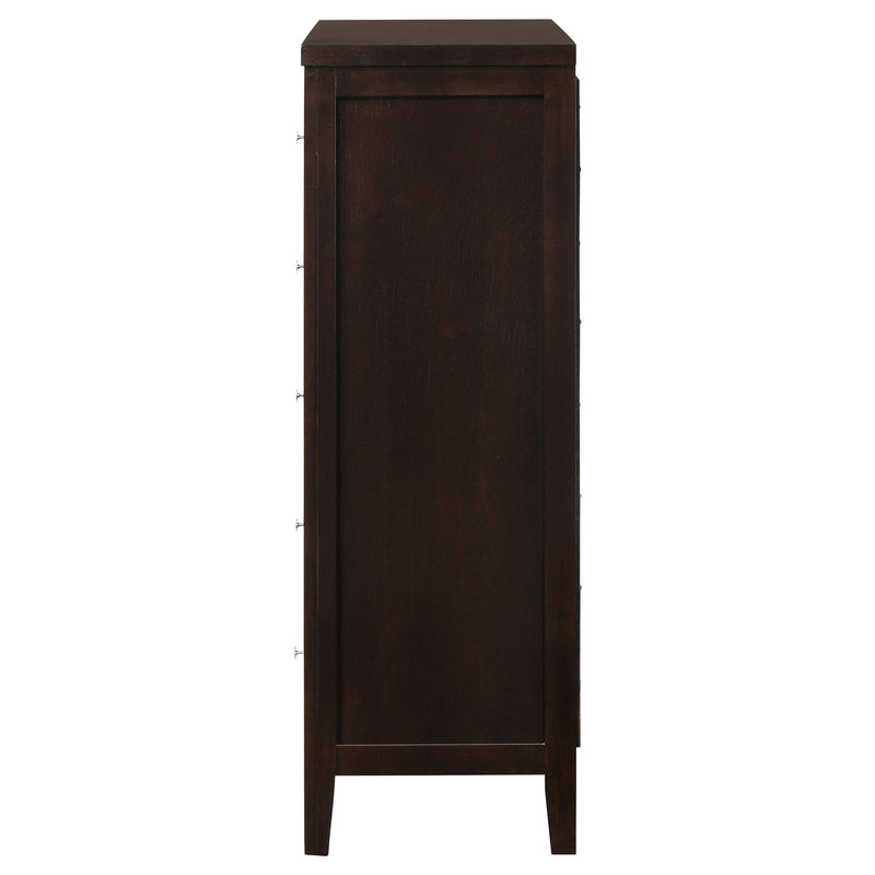 Payton - 5 Drawer - Cappuccino