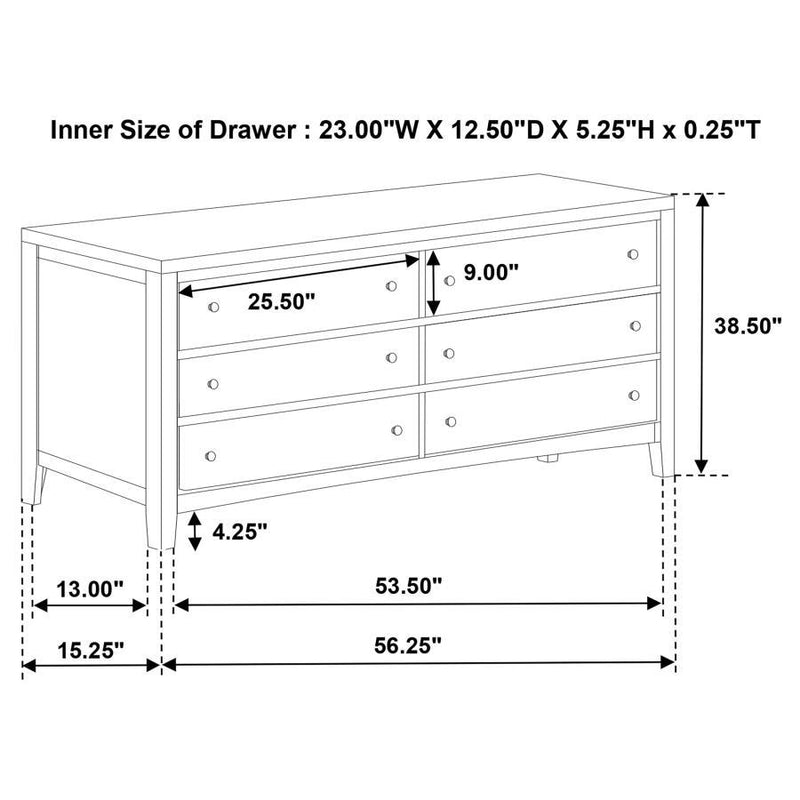 Wilkes - 6-Drawer Dresser