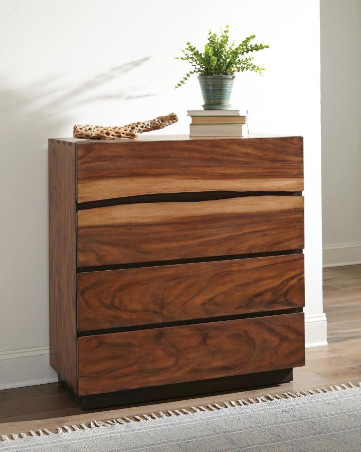 Winslow - 4-Drawer Bedroom Chest - Smokey Walnut