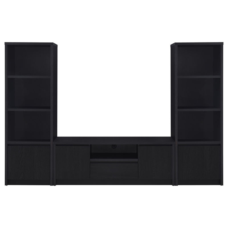Winfield 60-inch 2-door TV Stand Media Console Black