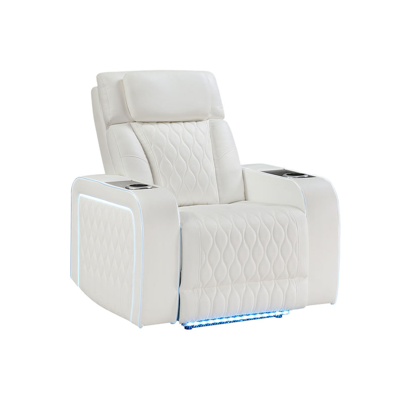 Electra - Power Reclining Set With Power Headrests, Massage And LED Lighting