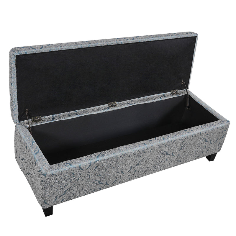 Indoor Storage Ottoman Bench With Hidden Storage - Pattern