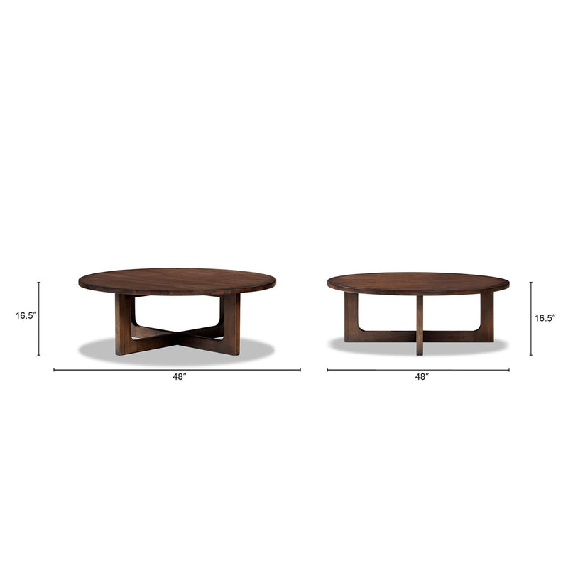 Pino - Round Coffee Table - Brown