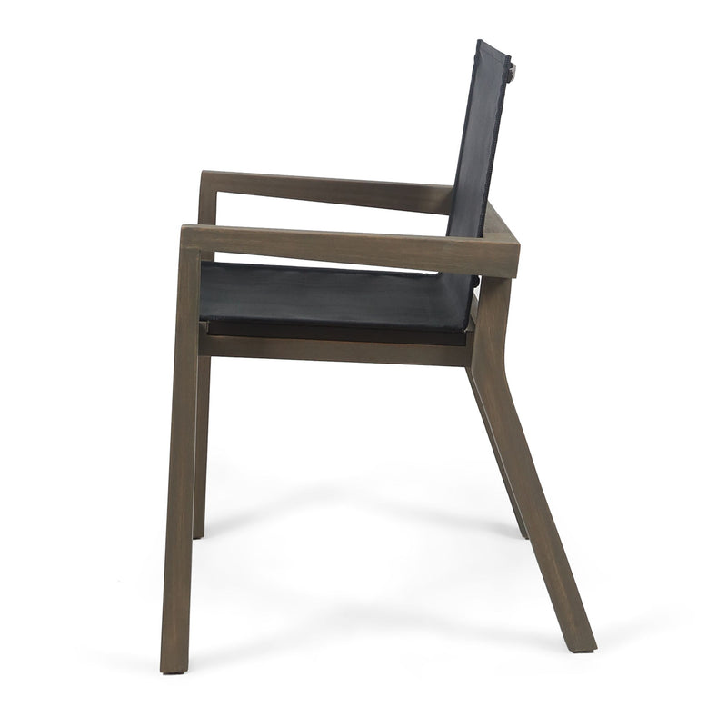Belfast - Dining Chair With Acacia Wood Frame And Seating (Set of 2)