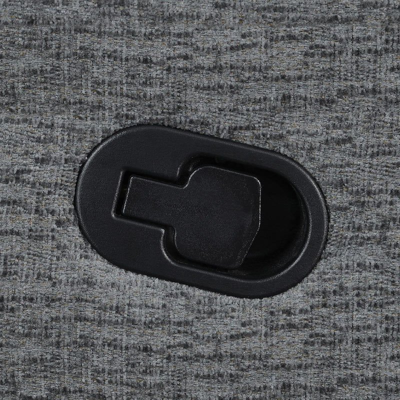Bahrain Upholstered Glider Recliner Charcoal