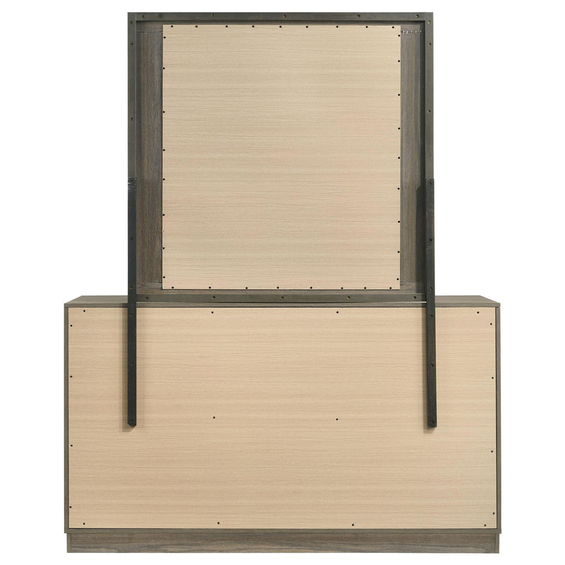 Fenwick 9-drawer Dresser with Mirror Grey Oak