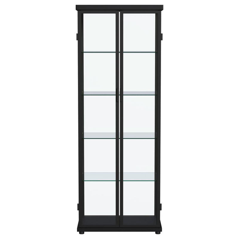 Aero - 5-Shelf Display Curio Cabinet With Led Lighting