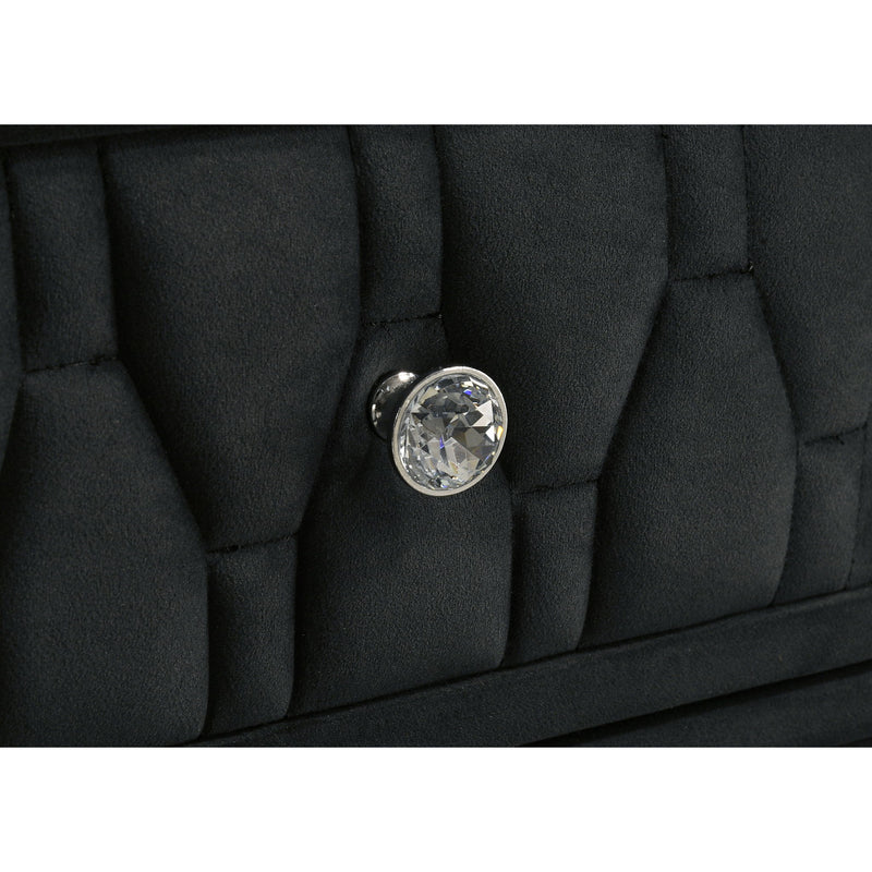 Bedroom Set With LED Lighting And Charging Nightstand