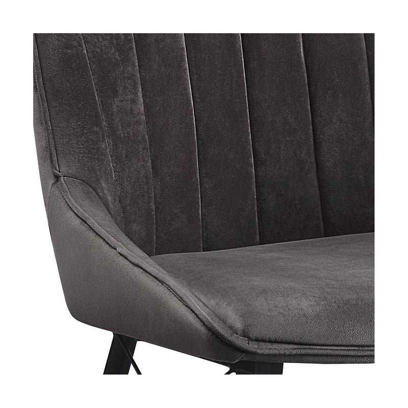 Abraham - Side Chair (Set of 2) - Black / Dark Gray