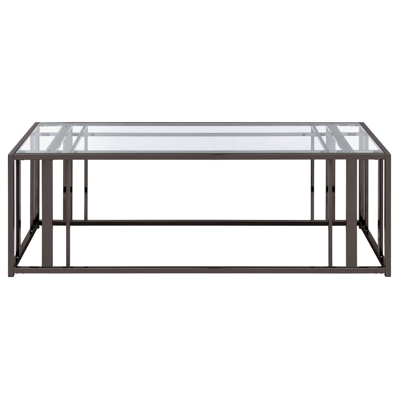 Adri 3-piece Coffee and End Table Set Black Nickel