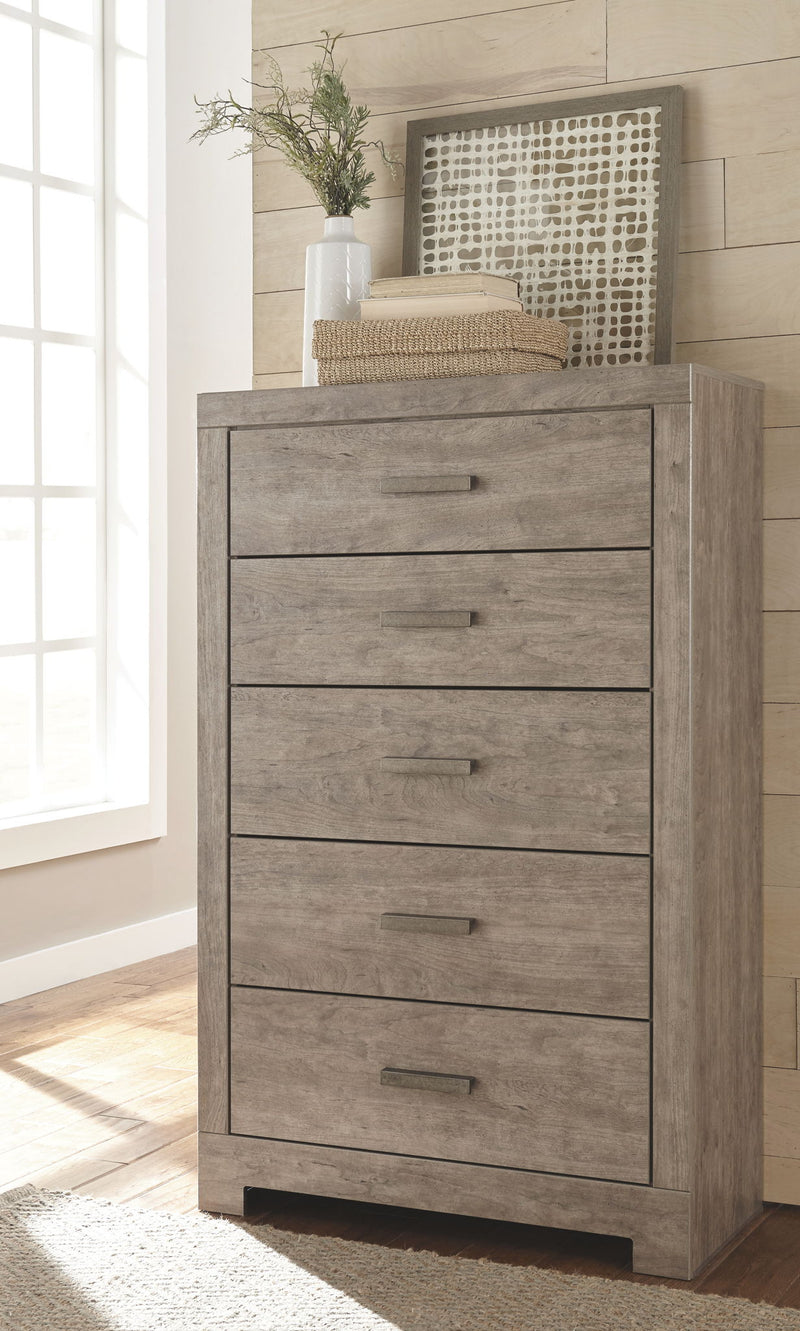 Culverbach - Five Drawer Chest - Gray