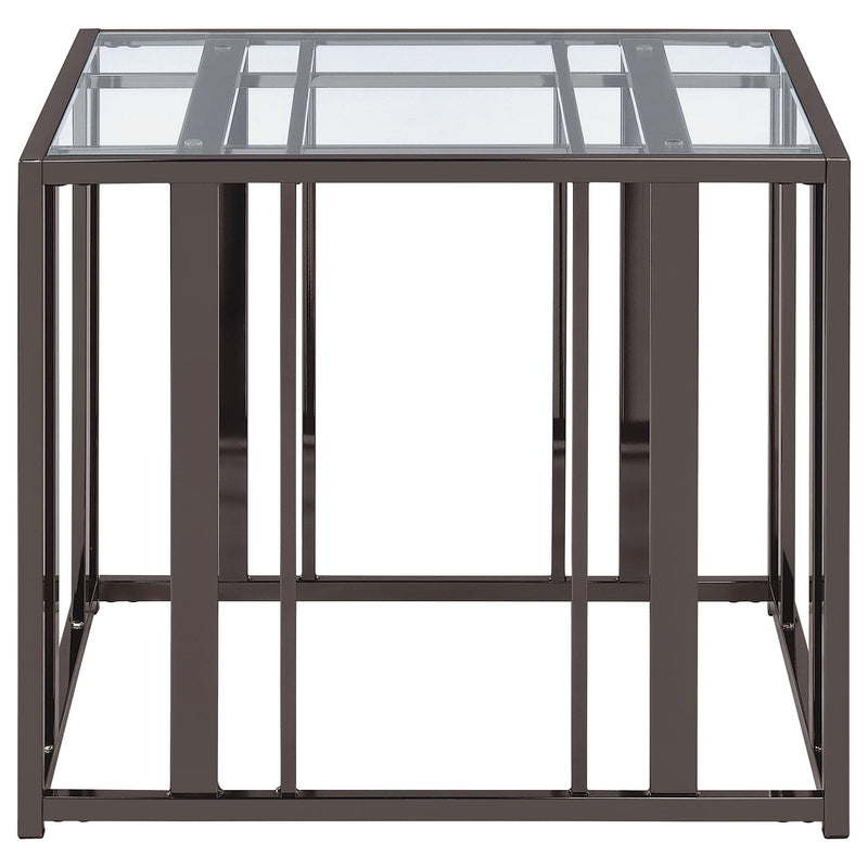 Adri 3-piece Coffee and End Table Set Black Nickel