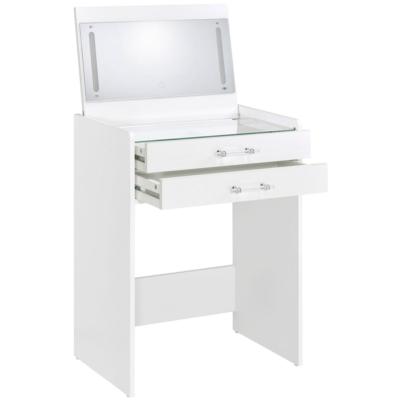 Ayuba - 3 Drawer Makeup Vanity Table With Mirror And Stool
