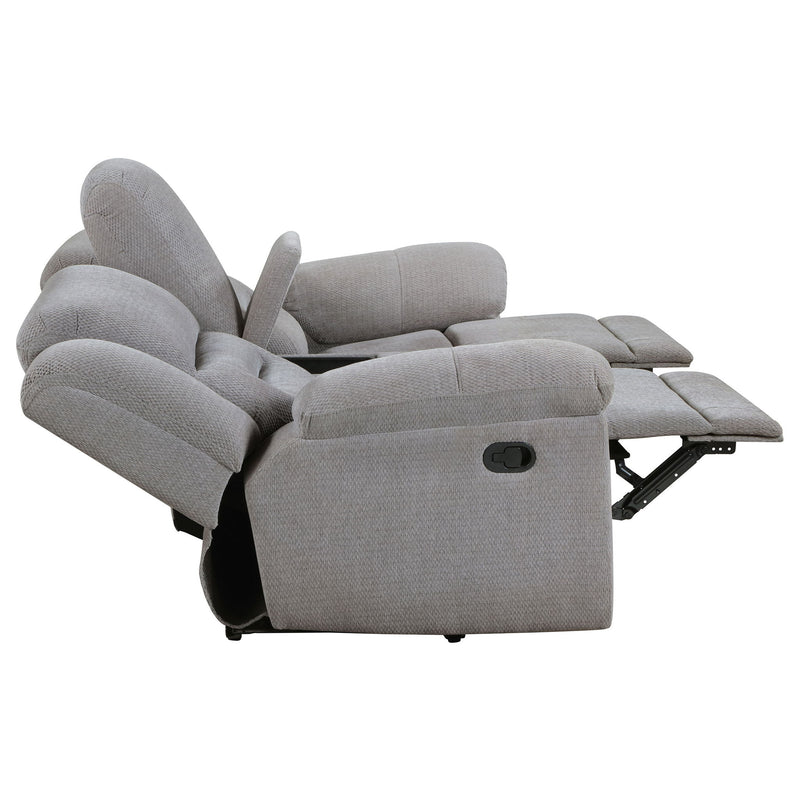 Sebring - 2 Piece Upholstered Reclining Sofa Set With Manual Recline - Gray