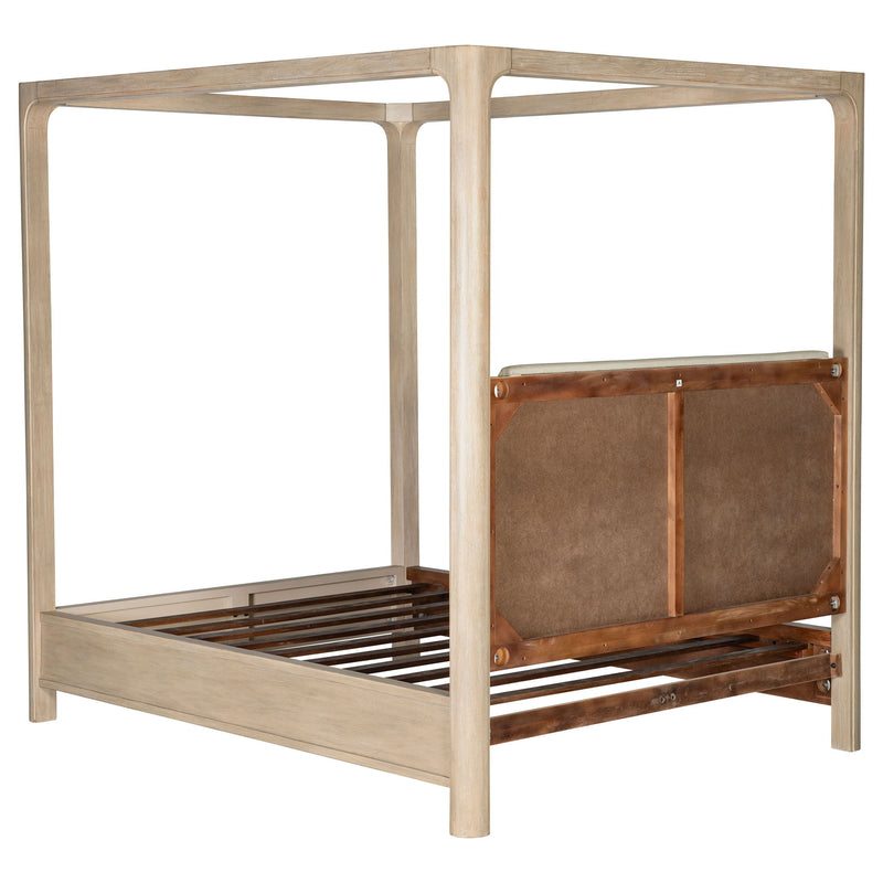 Flores - Eastern King Canopy Bed - Mango Color