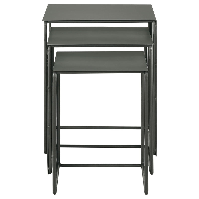 Vestal - 3 Piece Rectangular Nesting Table Set - Gray