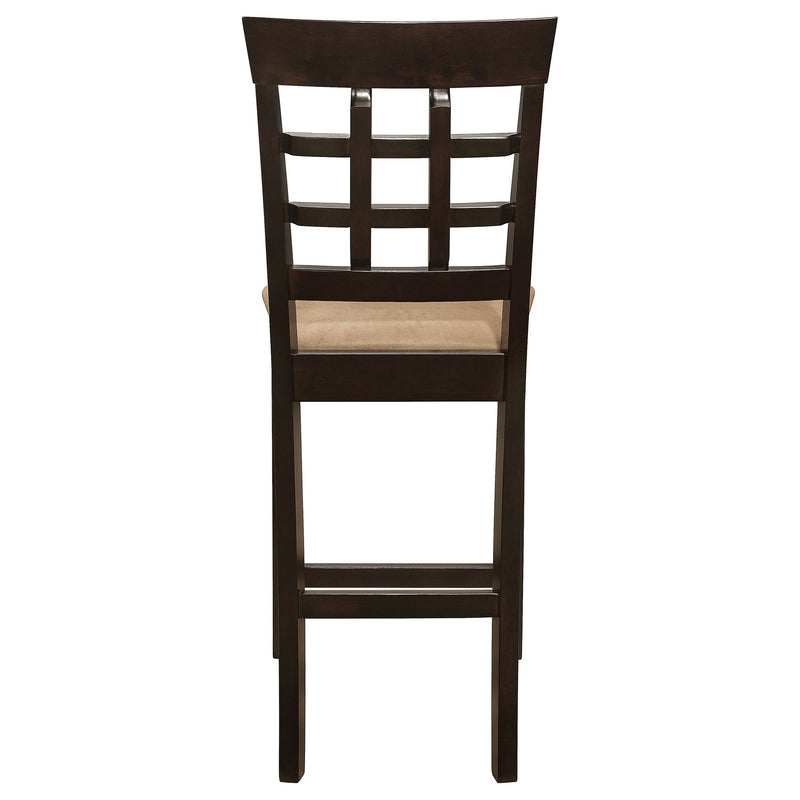 Upholstered Counter Height Stools (Set of 2) - Brown / Beige