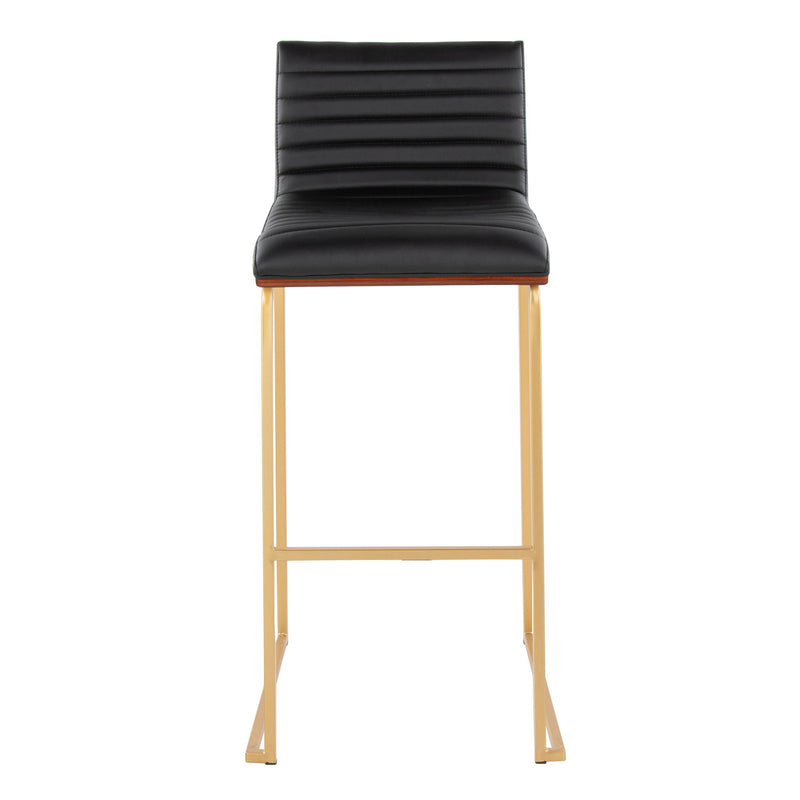 Mason Mara - Contemporary Versatile Desig Fixed Height Barstool (Set of 2)