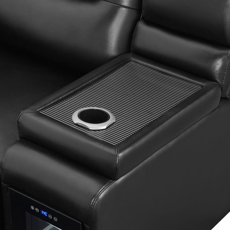 Sinai - Power Recliner With Dual Adjustment - Black