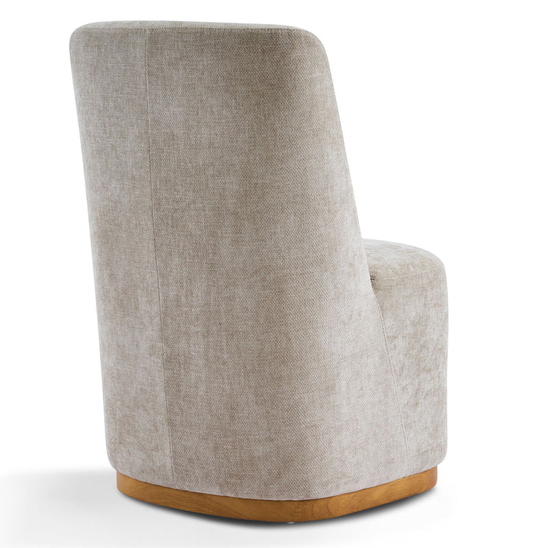 Indoor Upholstered Dining Chair (Set of 2) With Sturdy Frame - Oatmeal