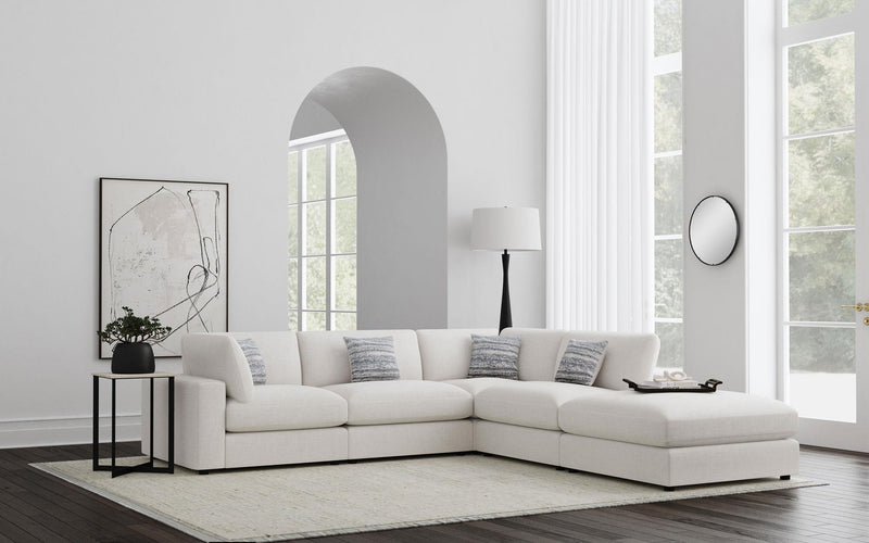 Serene 5-piece Upholstered Modular Sectional Sofa Beige