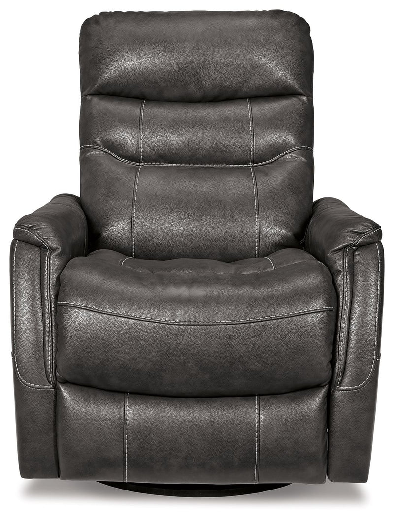 Riptyme - Swivel Glider Recliner - Quarry