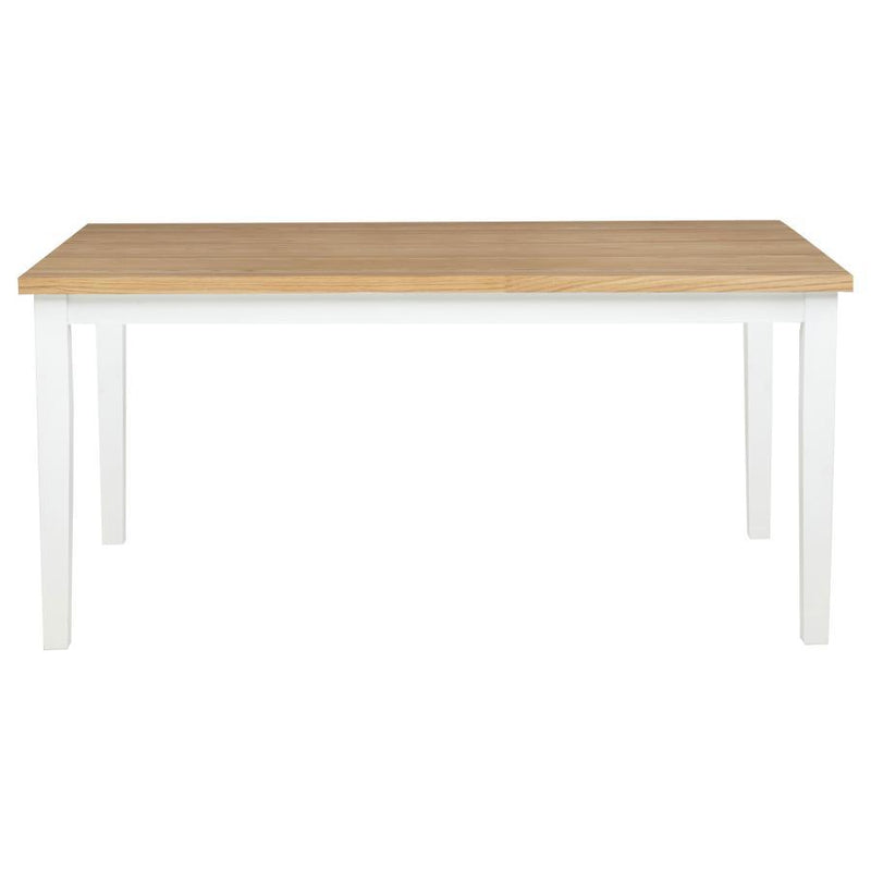 Andrews - 66" Rectangular Dining Table - Light Ash And White