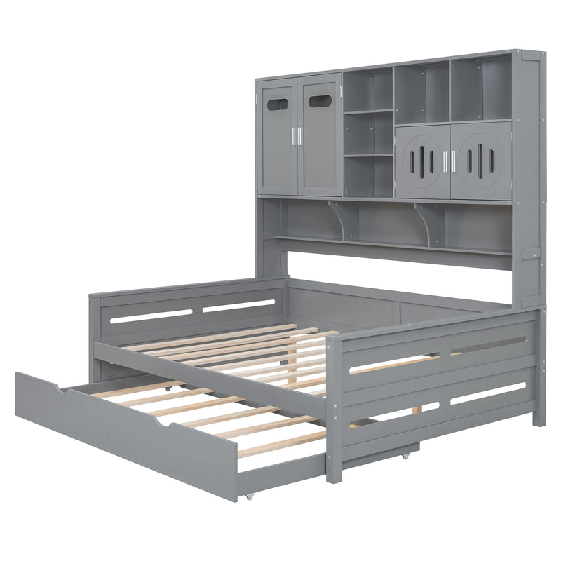 Daybed & All-In-One Cabinet And Shelf