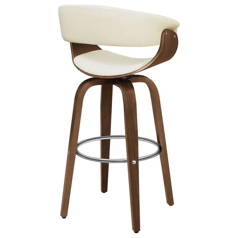Swivel Bar Stool Elegant Design With Upholstery