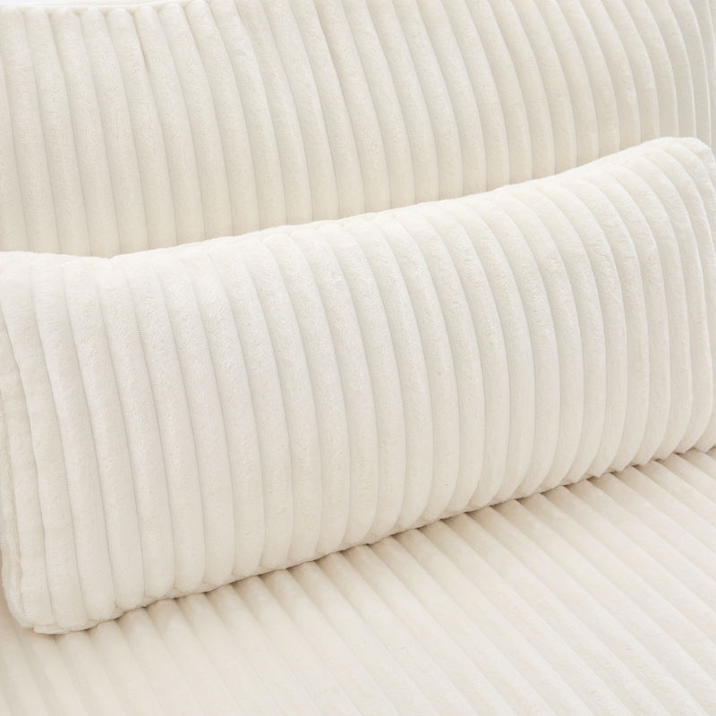 Modern Loveseat Sofa With 4 Pillows