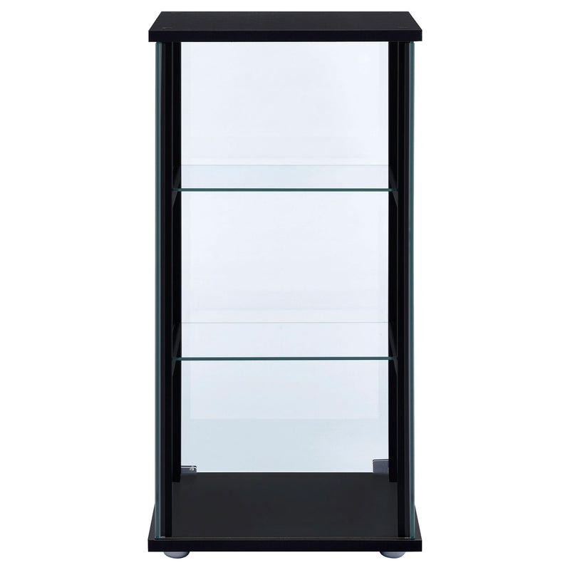 Callie - 3 Shelf Curio Cabinet - Black