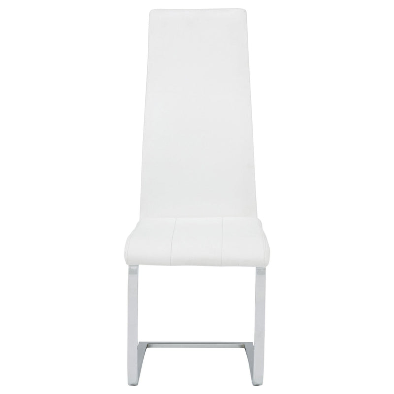 Montclair Upholstered Dining Side Chair White (Set of 4)