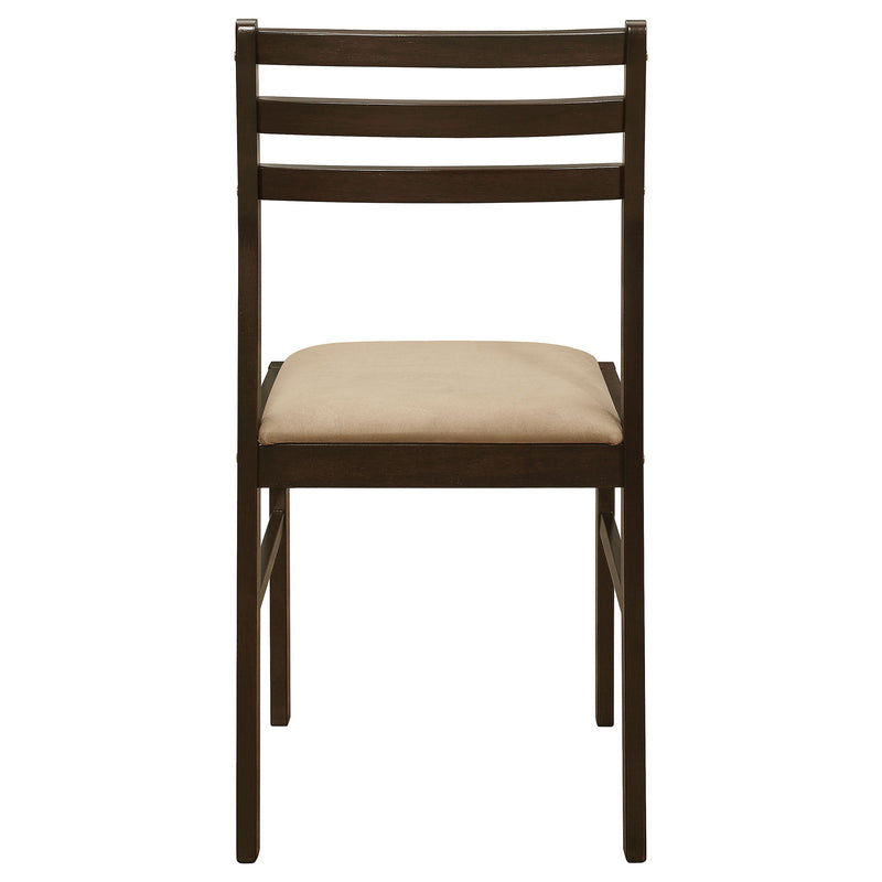3 Piece Dining Set With Drop Leaf Table And Upholstered Chairs