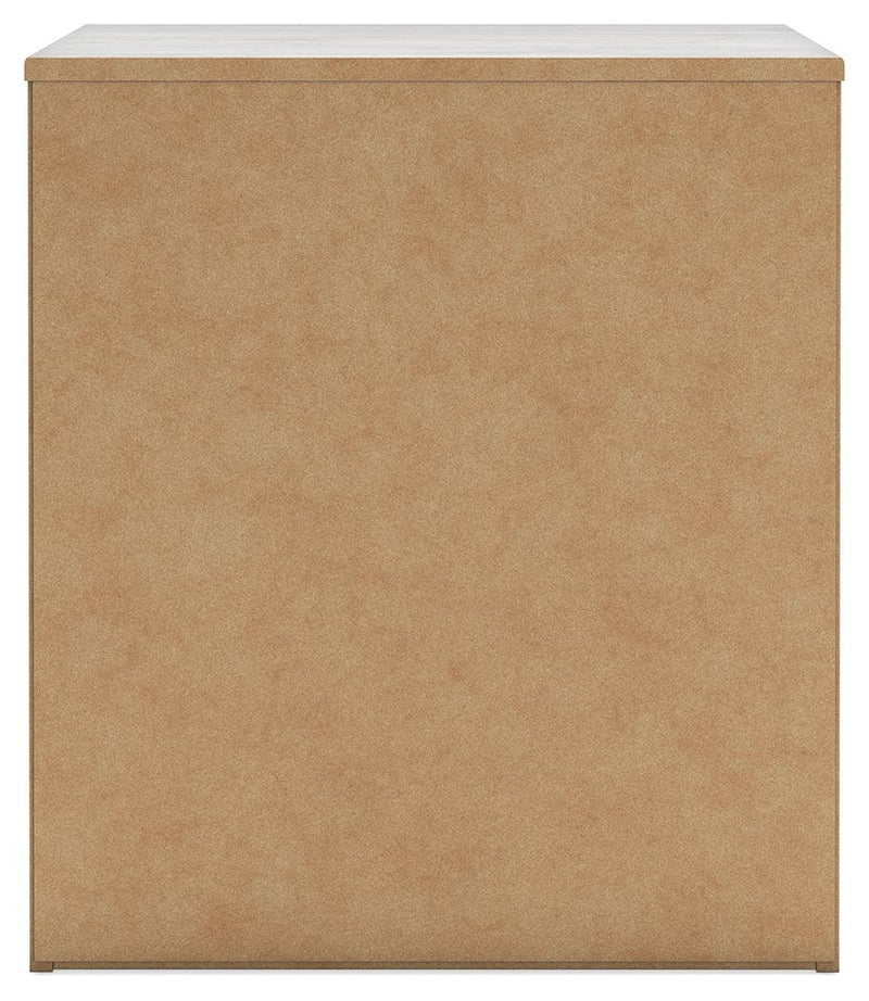 Cayboni - Two Drawer Night Stand - Whitewash