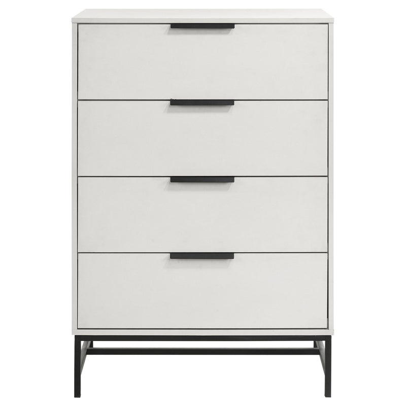 Taraval - 4 Drawer Chest - White