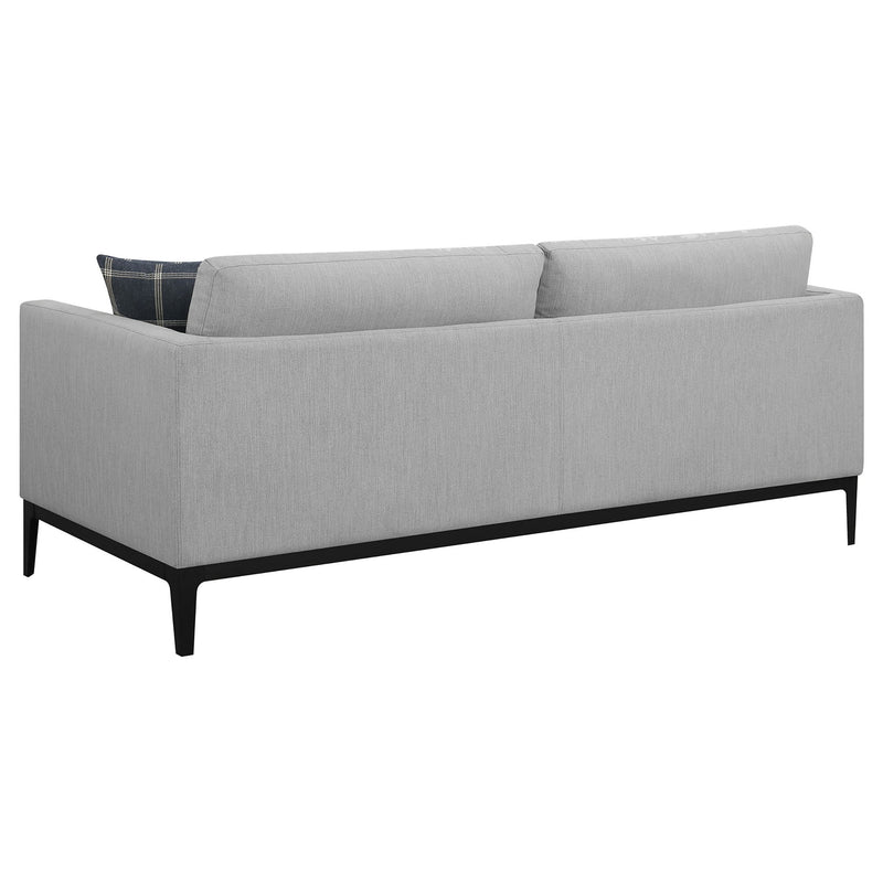 Montauk - 2 Piece Arms Living Room Set With Upholstered Seating - Light Gray