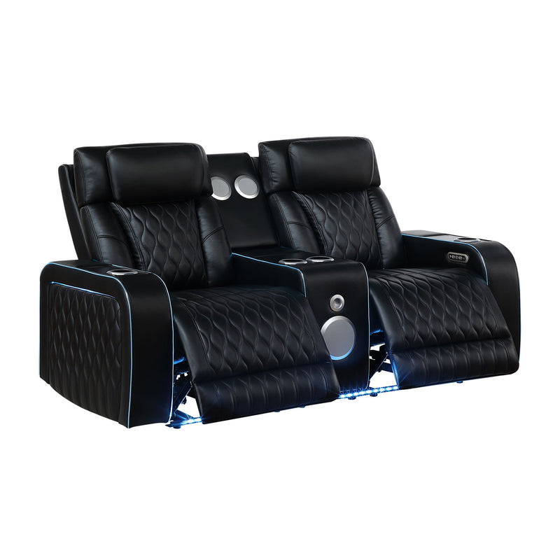 Electra - Power Reclining Set With Power Headrests, Massage And LED Lighting