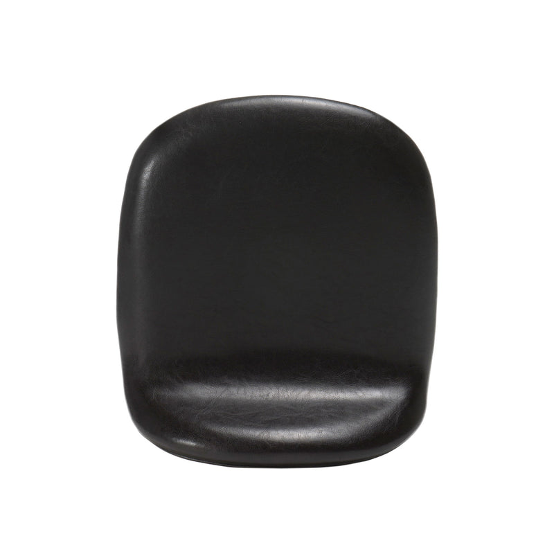 Contemporary Bar Stool With Stylish Seat And Small Backrest - Dark Brown