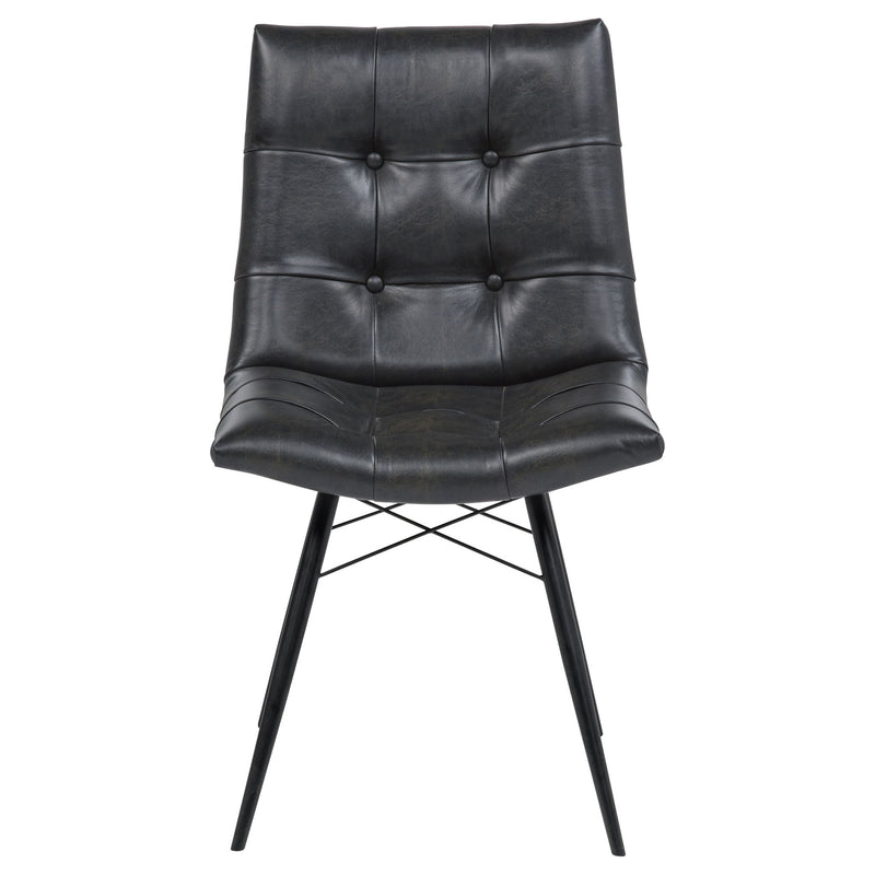 Tufted Back Dining Chairs (Set of 4) - Black