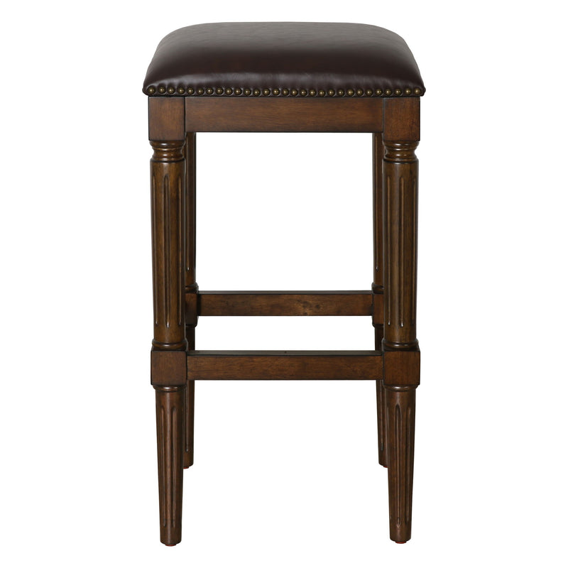 Square Stool With Upholstered Seat