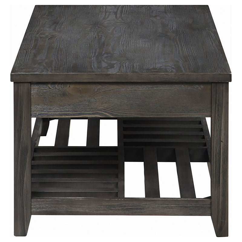 Cliffview Rectangular Wood Lift Top Coffee Table Grey