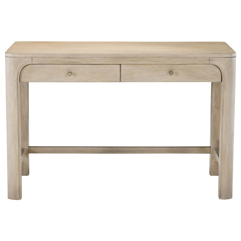 Solano - 2-Drawer Makeup Table Vanity Desk - Weathered Mango