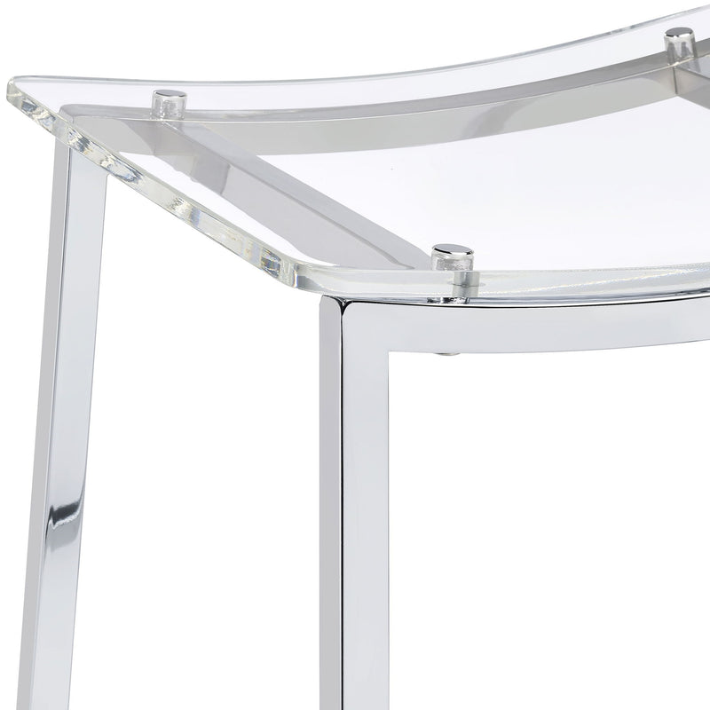 Staten - Backless Counter Stool (Set of 2) - Chrome